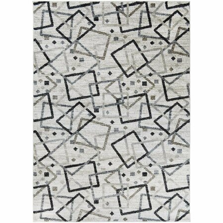 MAYBERRY RUG 5 ft. 3 in. x 7 ft. 3 in. Augusta Town Square Area Rug, Multi Color AU9812 5X8